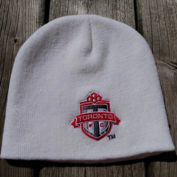 Toronto Football Club Hat TFC Toque Soccer KIA Auto Knit Beanie Cap White - Picture 13 of 13